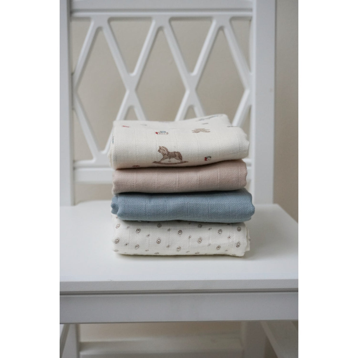 Cam Cam Copenhagen Vintage Toys Printed Muslin Cloth 2-Pack