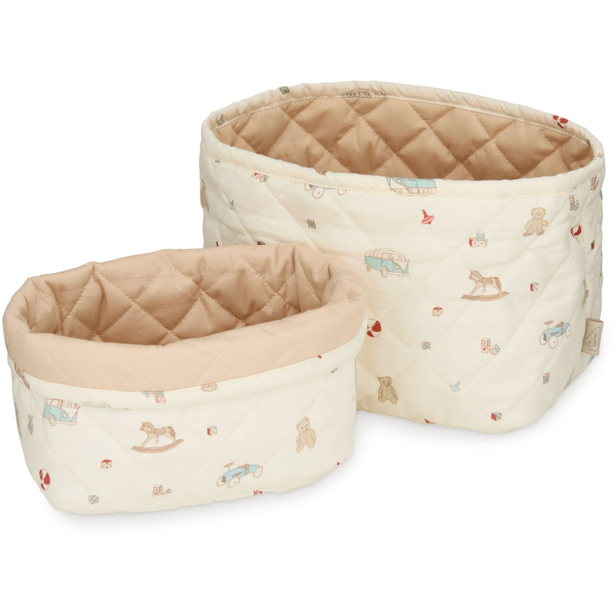Cam Cam Copenhagen Vintage Toys Quiltad Förvaring Korg 2-Pack