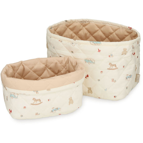 Cam Cam Copenhagen Vintage Toys Quiltad Förvaring Korg 2-Pack