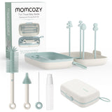 Momcozy Green 7 In 1 Baby Flaska Brush Sett