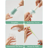 Momcozy Green 7 In 1 Baby Flaska Brush Sett