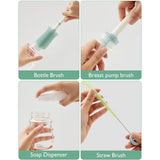 Momcozy Green 7 In 1 Baby Flaska Brush Sett