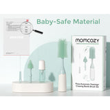 Momcozy Green Push-Press Design Flaska Brush Kit