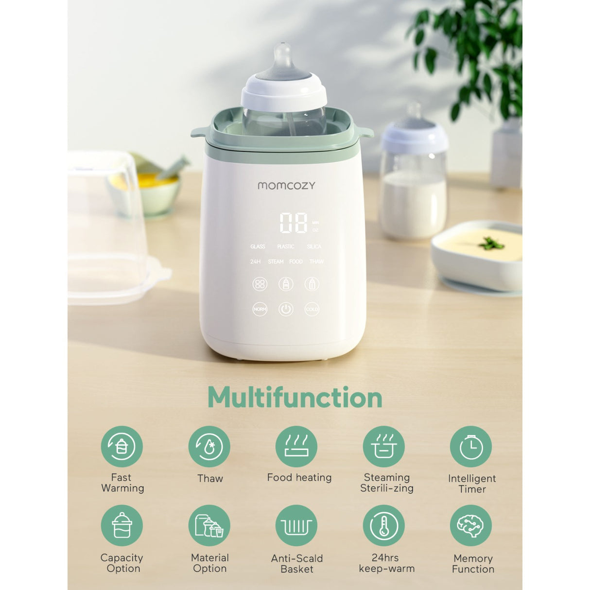 Momcozy MW01 6-in-1 Fast Baby Flaska Warmer