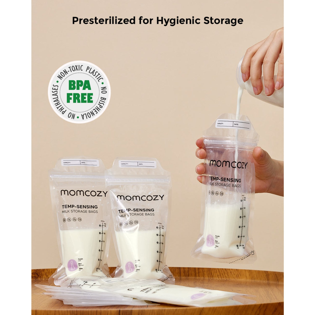 Momcozy Brystmælk Väska 50-Pack