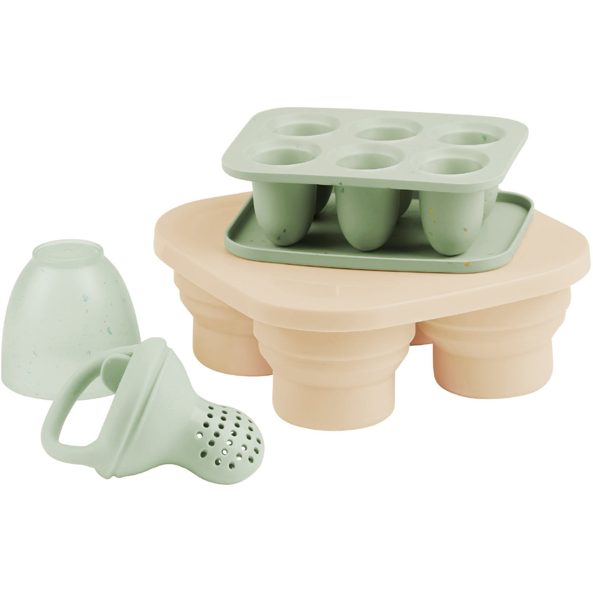 Babymoov Multi Silikon Containers & Feeder Sett
