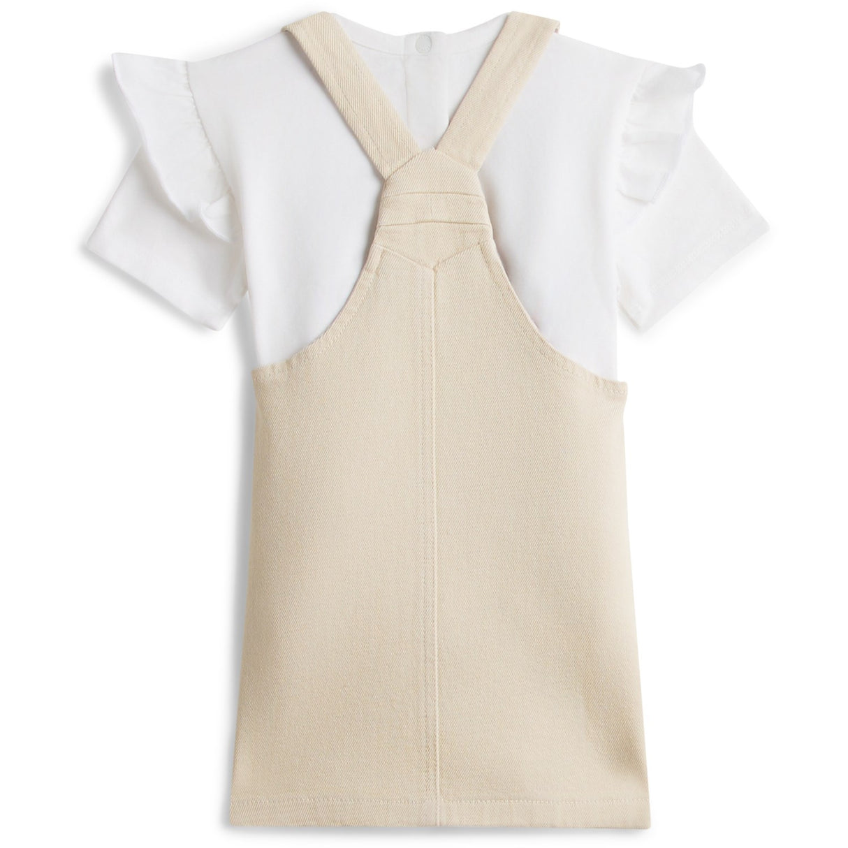 Tommy Hilfiger Classic Beige Dungaree Klänning Sett