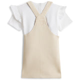 Tommy Hilfiger Classic Beige Dungaree Klänning Sett