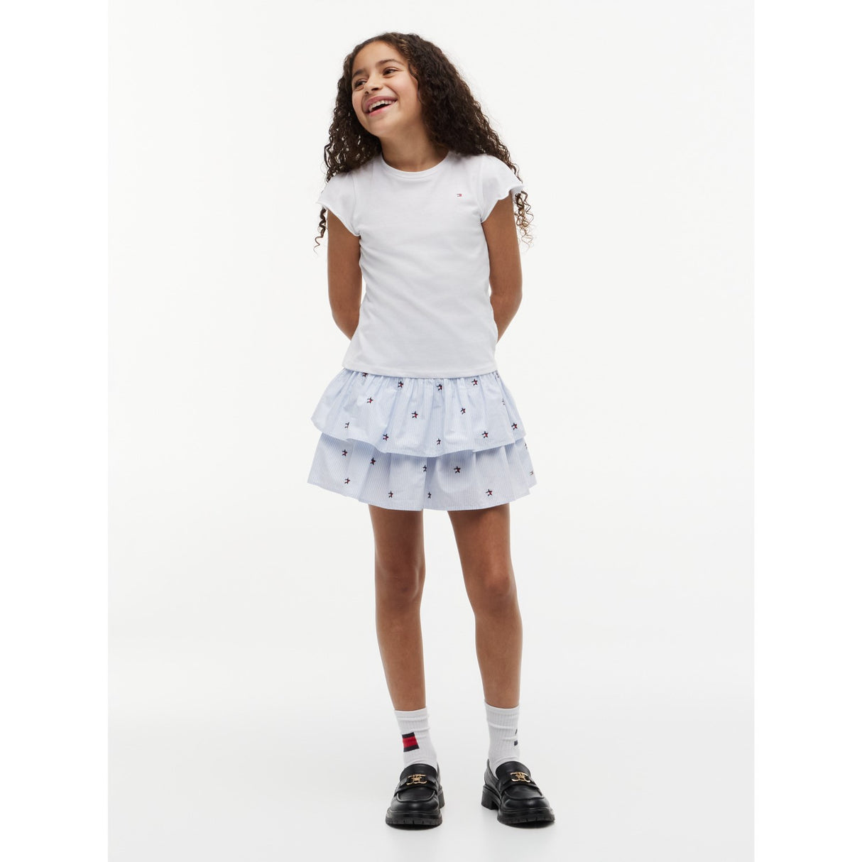 Tommy Hilfiger Sweet Blue Stripes Star Stripes Kjol
