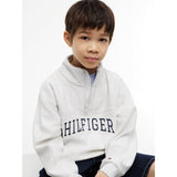 Tommy Hilfiger Light Grey Heather Hilfiger Varsity Zip Sweatshirt