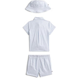 Tommy Hilfiger Blue Stripe Ithaca Kort Skjorta Mössa Giftbox