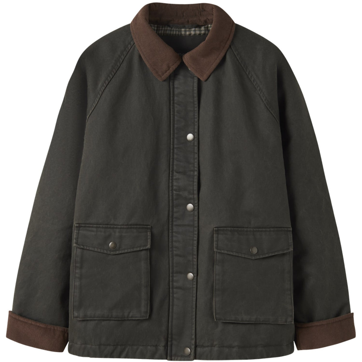 Name It Forest Night Nknmandana Oilskin Jacka
