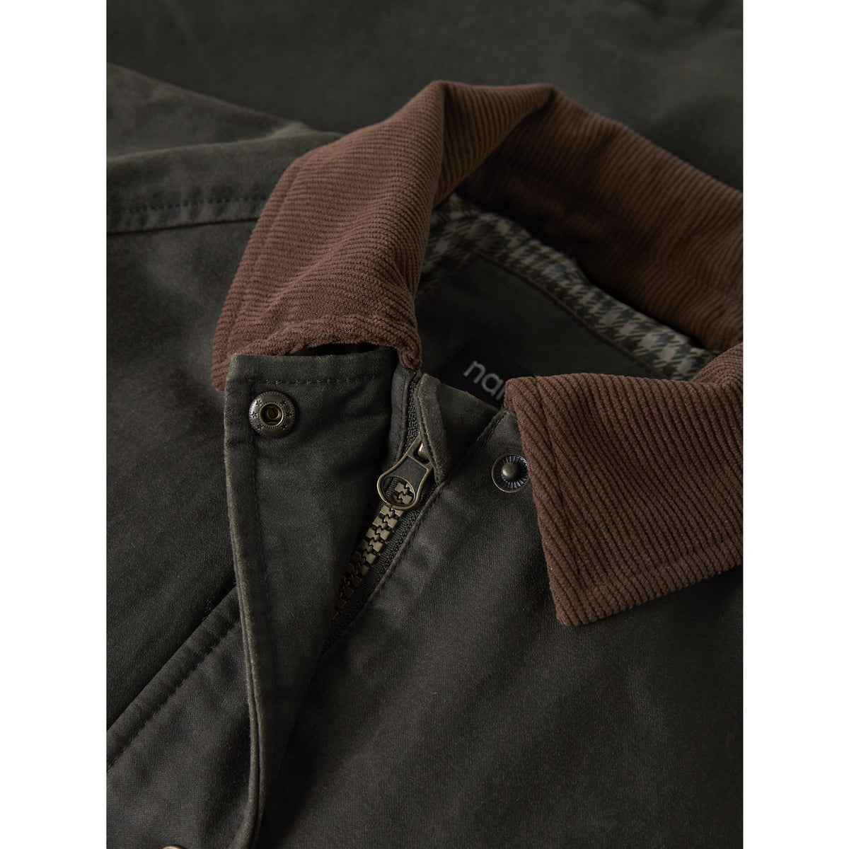 Name It Forest Night Nknmandana Oilskin Jacka