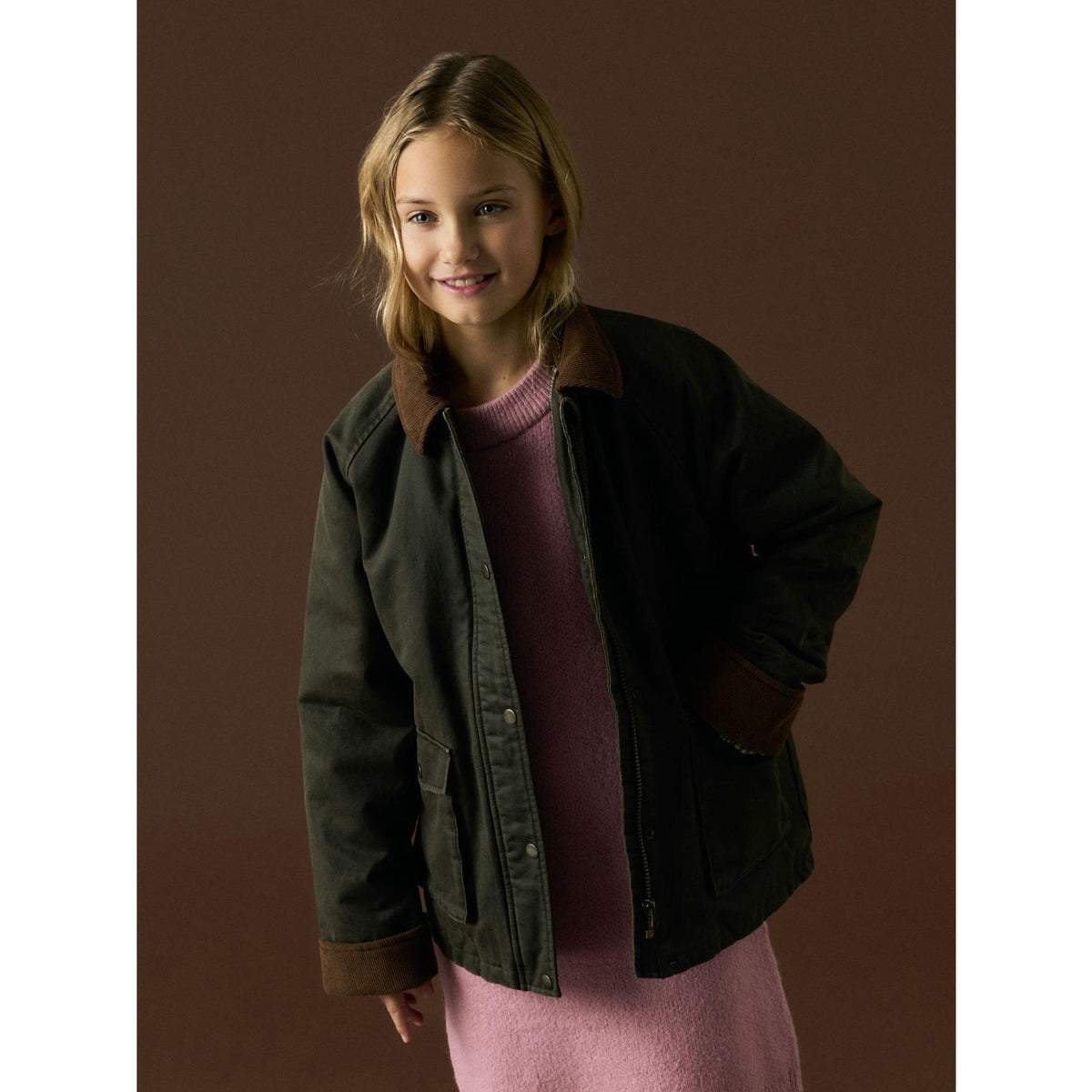 Name It Forest Night Nknmandana Oilskin Jacka
