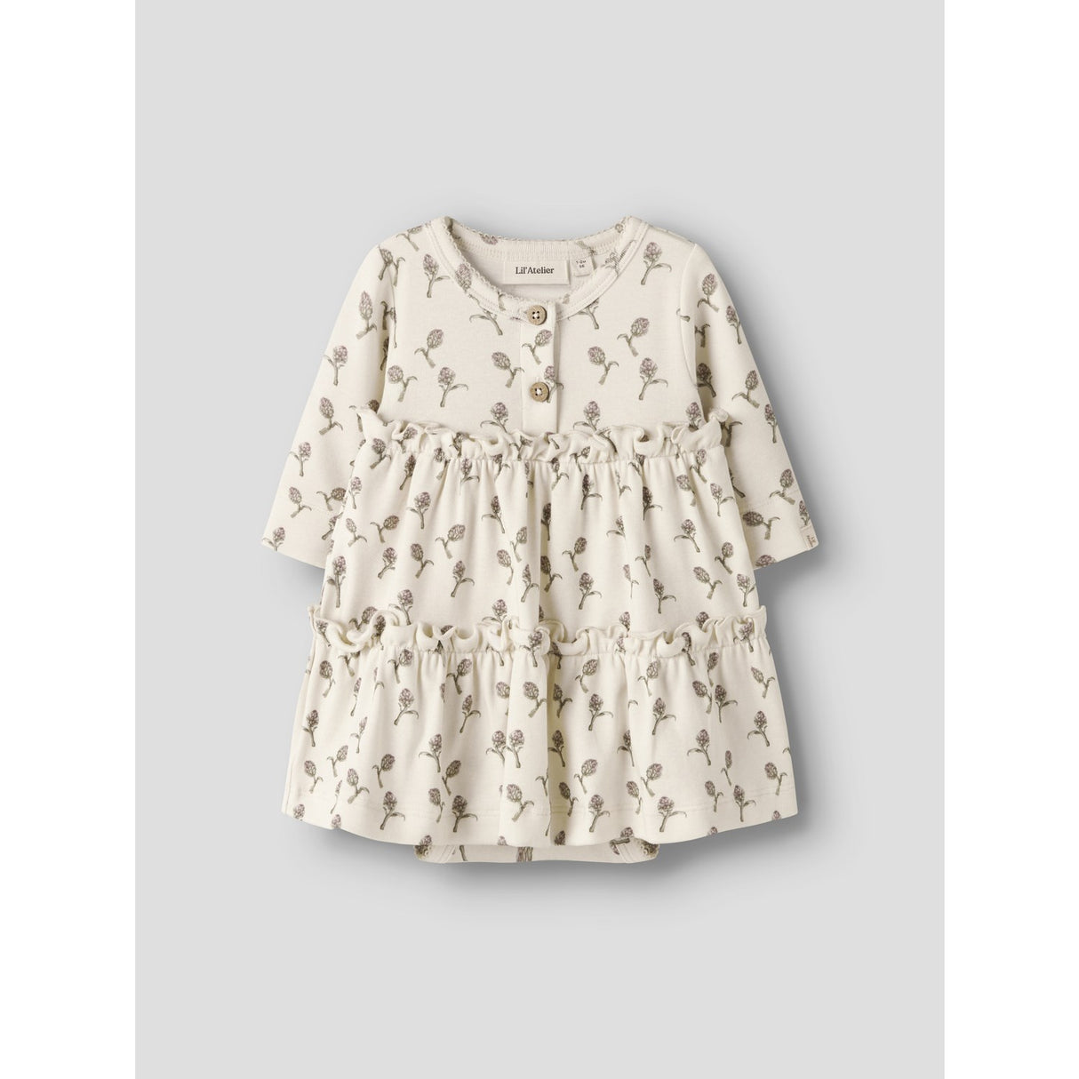 Lil'Atelier Turtledove Artichoke Nbfgayo Sum Ls Body Klänning Lil
