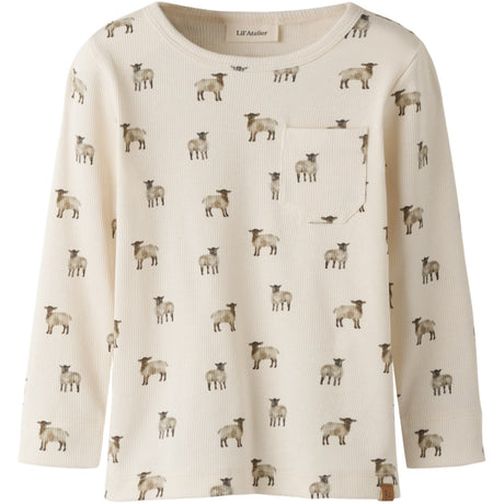 Lil'Atelier Turtledove Sheep Nmmgavo Eko Ls Slim Topp Lil