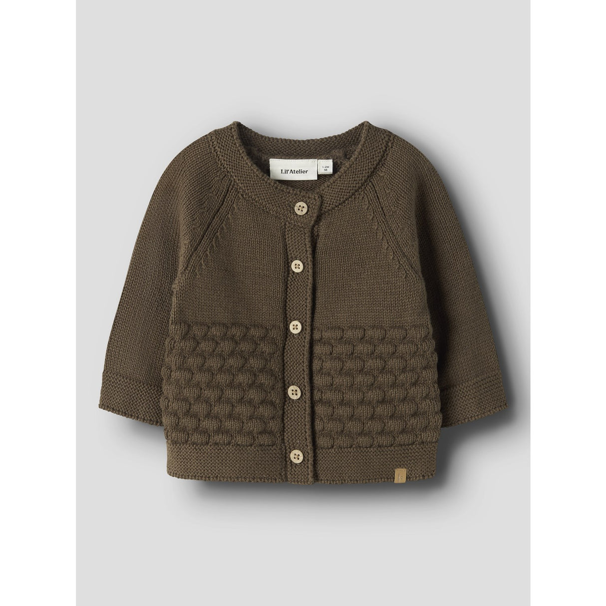 Lil'Atelier Teak Nbnnobir Ls Stickad Card Lil
