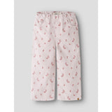 Lil'Atelier Hushed Violet Flower Emb Nmfnelly Cord Wide Byxor 1145-Hc Lil