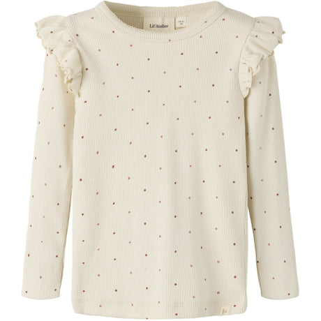 Lil'Atelier Turtledove Dot Nmfgago Kuo Ls Slim Topp Lil