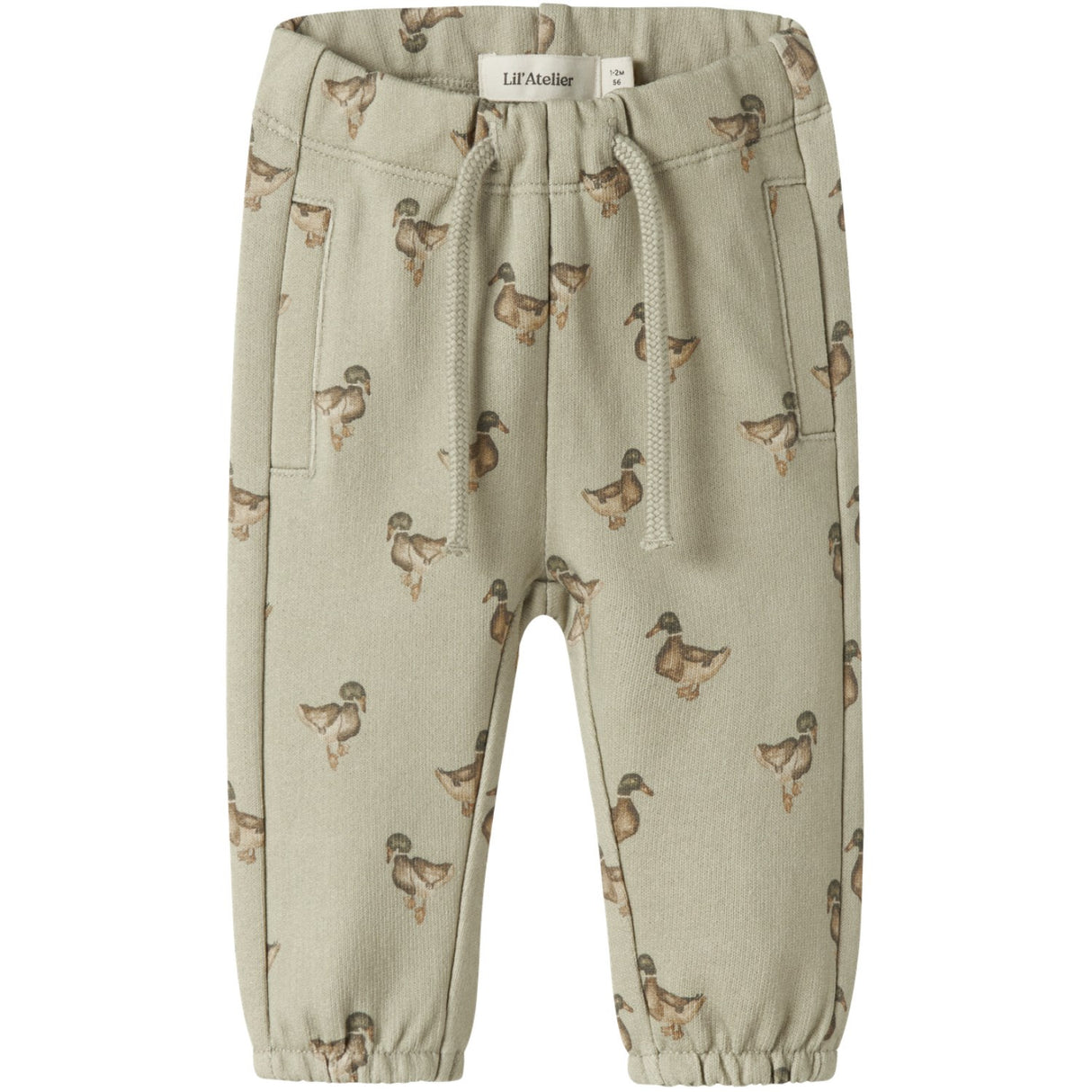 Lil'Atelier Moss Gray Duck Nbmjobo Akk Sweat Byxor Lil