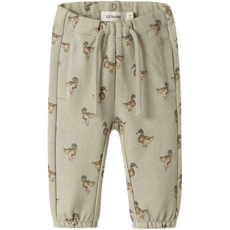 Lil'Atelier Moss Gray Duck Nbmjobo Akk Sweat Byxor Lil