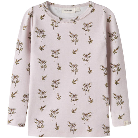 Lil'Atelier Hushed Violet Apple Rose Nmfgayo Sig Ls Slim Topp Lil