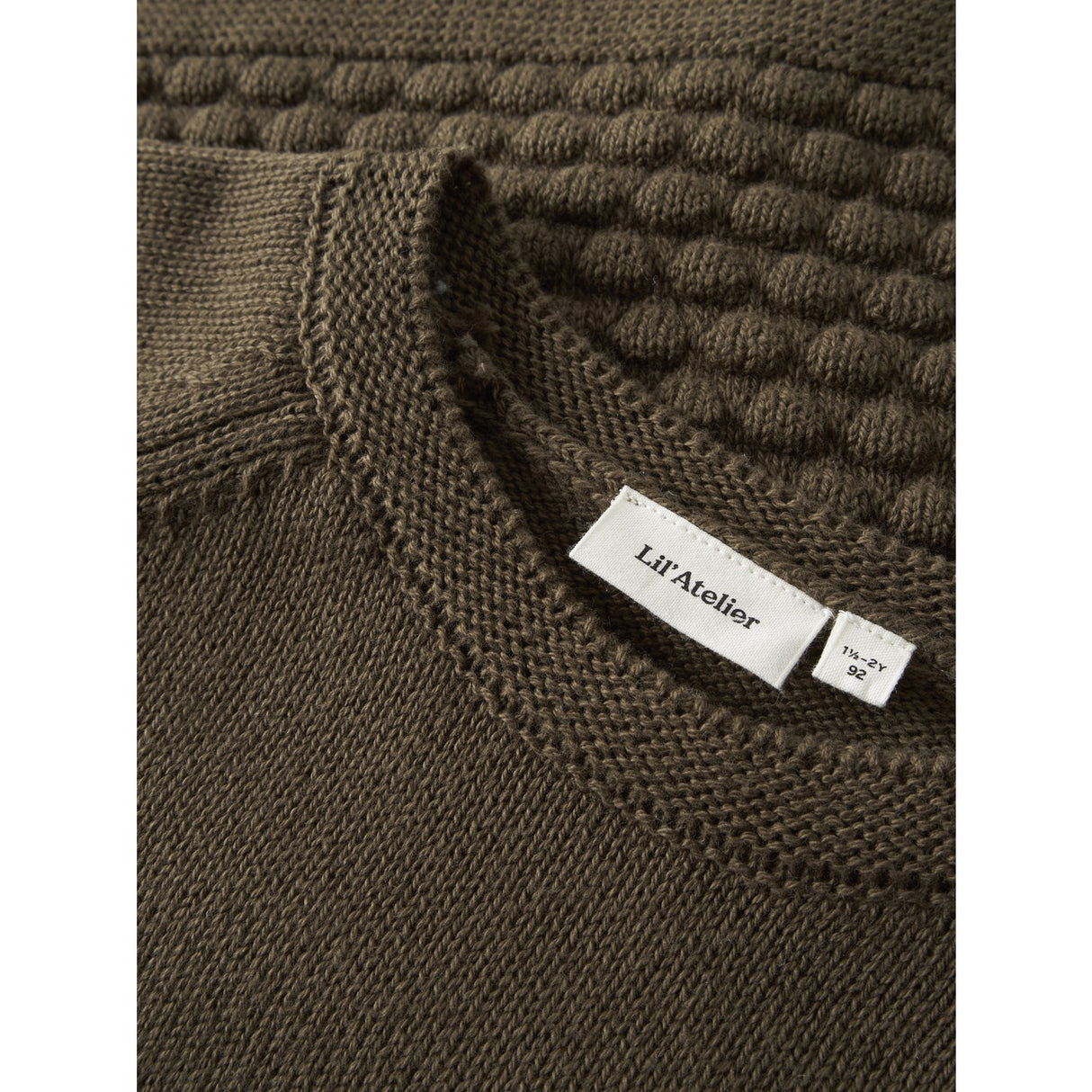 Lil'Atelier Teak Nmnnobir Ls Stickad Lil