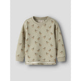 Lil'Atelier Moss Gray Duck Nmmjobo Ain Ls Loose Sweat Lil