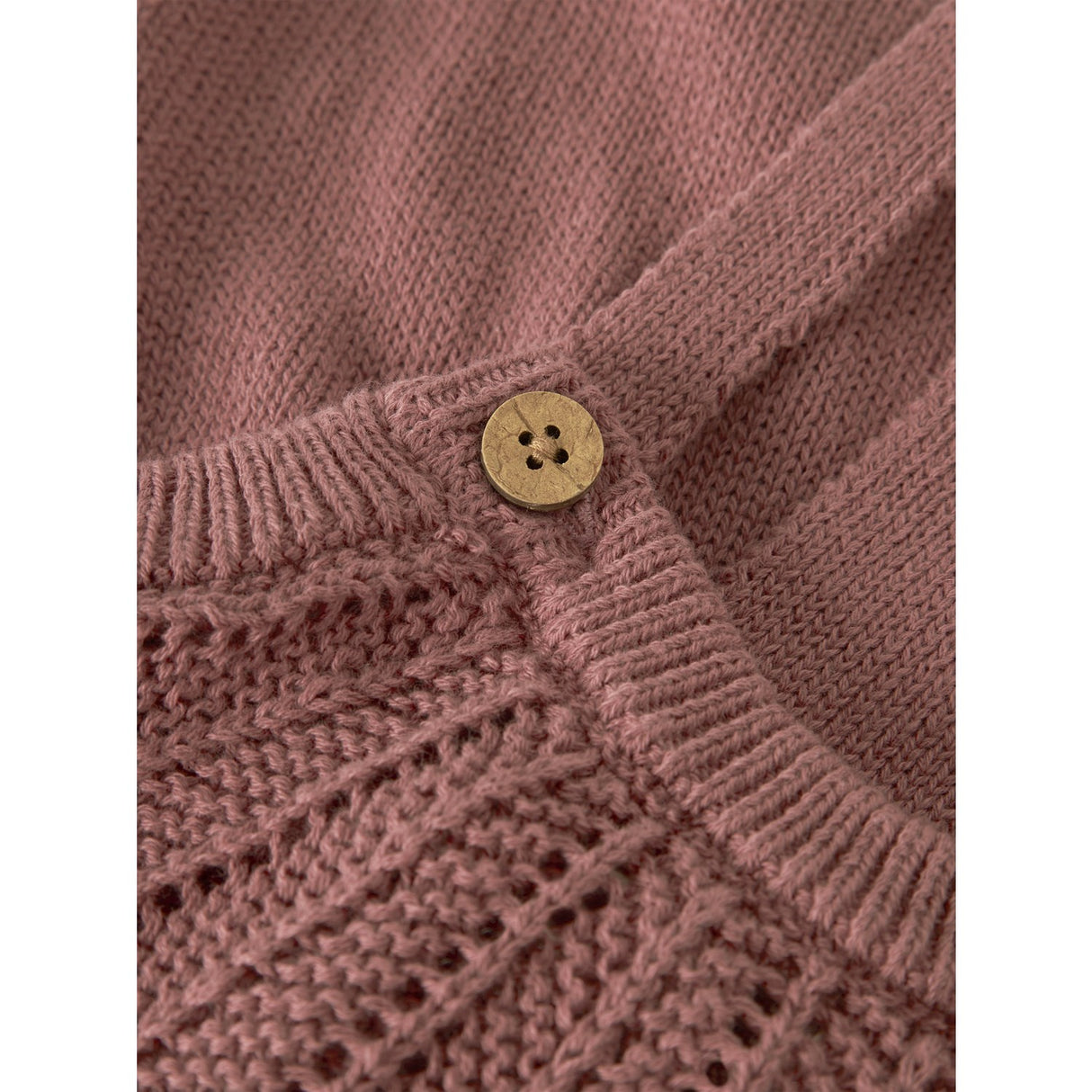 Lil'Atelier Withered Rose Nbfnoda Ls Stickad Overall Lil