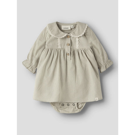 Lil'Atelier Moss Gray Nbfoleno Ls Loose Body Klänning Lil