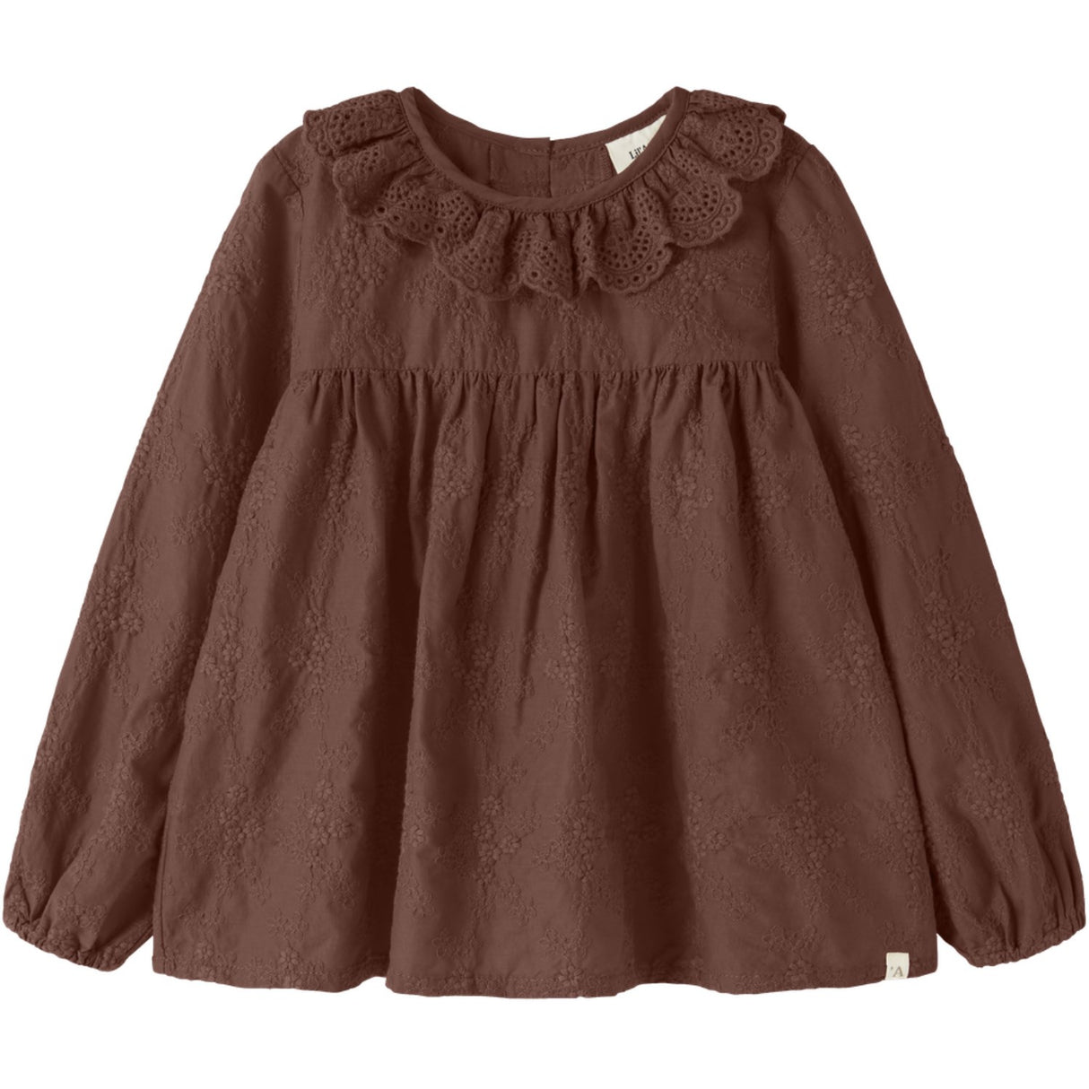 Lil'Atelier Mahogany Nmfnopa Ls Loose Skjorta Lil
