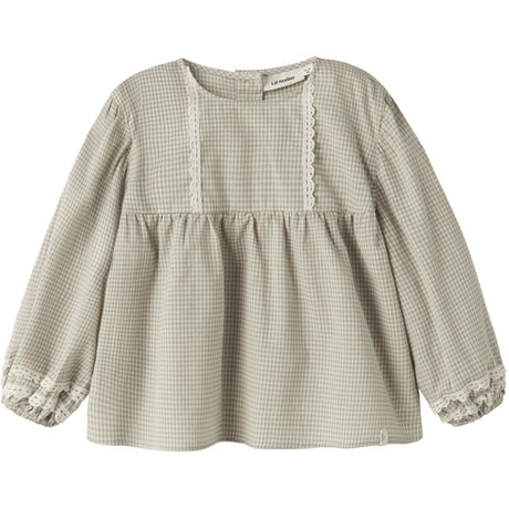 Lil'Atelier Moss Gray Nmfoleno Ls Loose Skjorta Lil