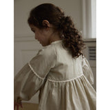 Lil'Atelier Moss Gray Nmfoleno Ls Loose Klänning Lil