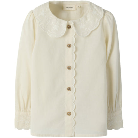 Lil'Atelier Turtledove Nmfola Ls Loose Skjorta Lil