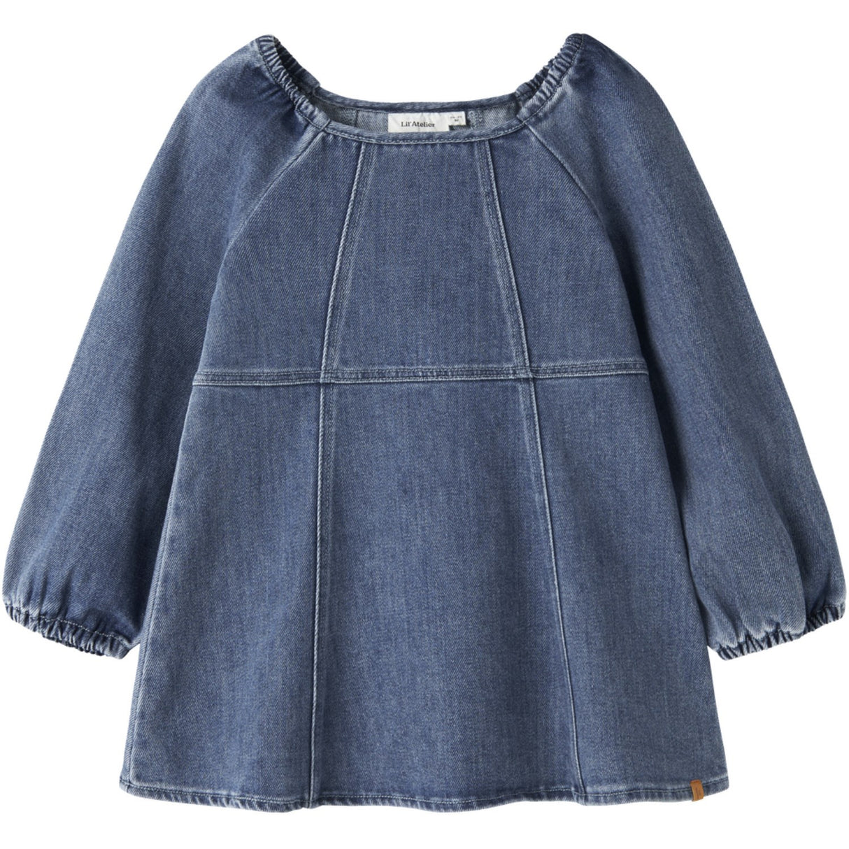 Lil'Atelier Dark Blue Denim Nmfobello Ls Loose Dnm Klänning 1144-Se Lil