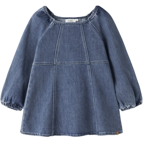 Lil'Atelier Dark Blue Denim Nmfobello Ls Loose Dnm Klänning 1144-Se Lil