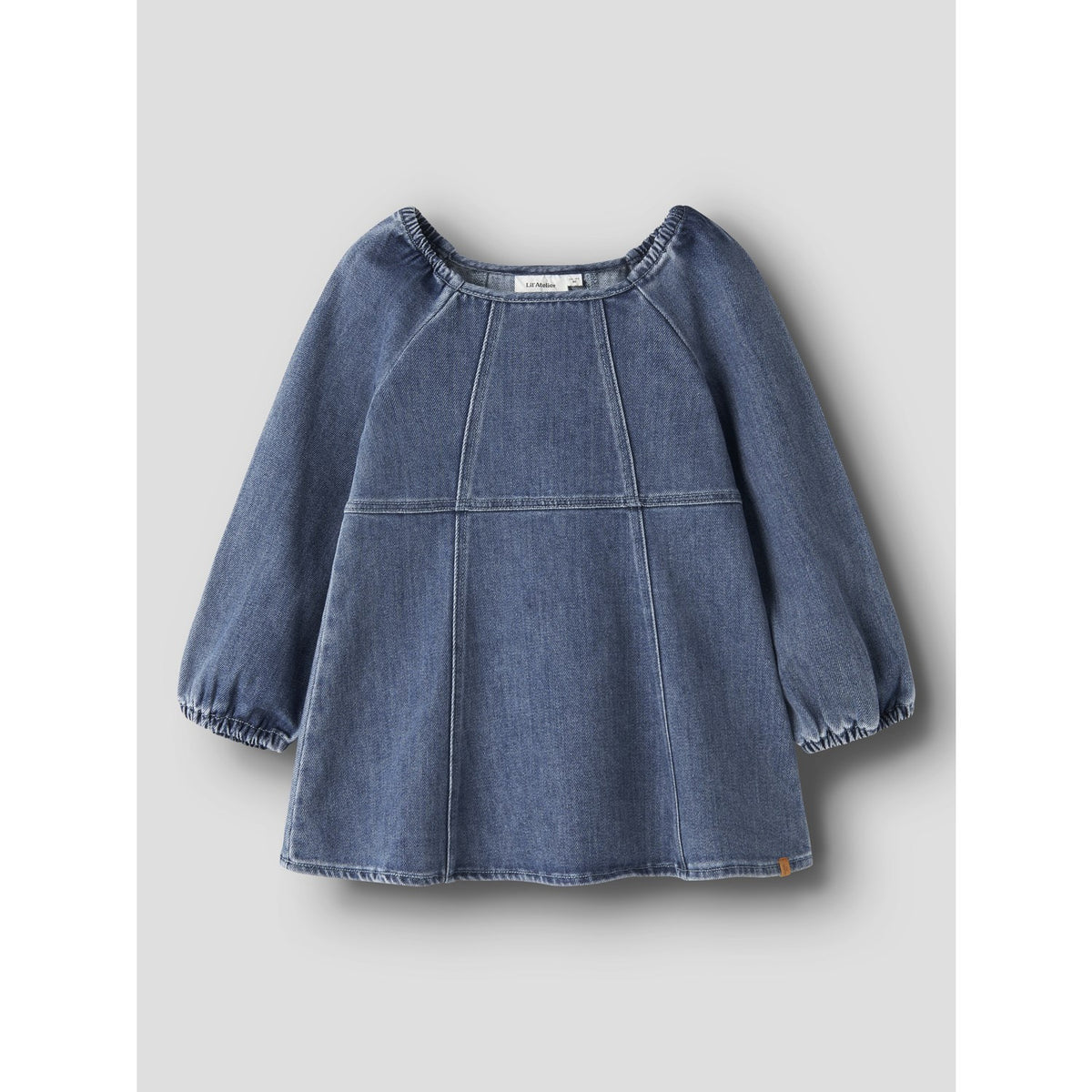 Lil'Atelier Dark Blue Denim Nmfobello Ls Loose Dnm Klänning 1144-Se Lil