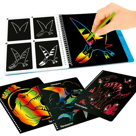 Dino World Magic Scratch Bok