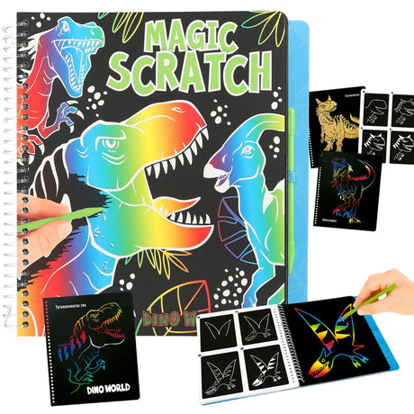 Dino World Magic Scratch Bok