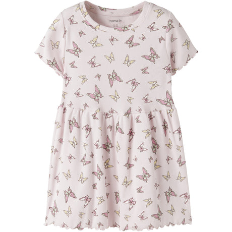 Name It Cradle Pink Butterflies Nmfvemma Ss Aop Klänning