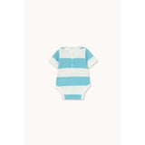 TinyCottons Light Cyan Cyan Stripes Stickad Body