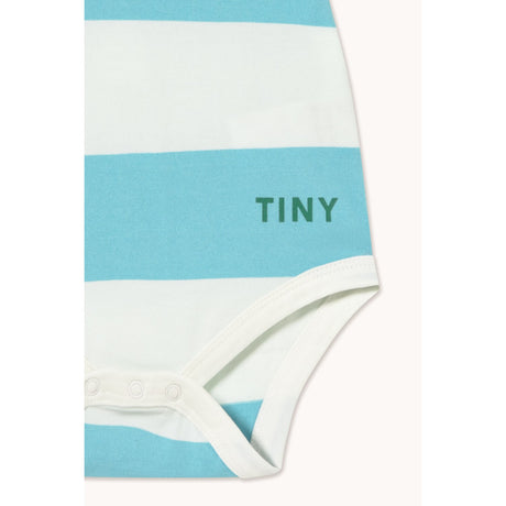 TinyCottons Light Cyan Cyan Stripes Stickad Body