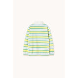 TinyCottons Ice Blue Retro Stripes Pikétröja Sweatshirt