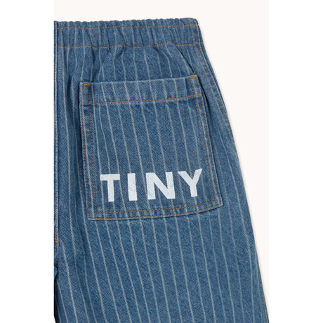 TinyCottons Light Wash Denim Stripes Denim Pant