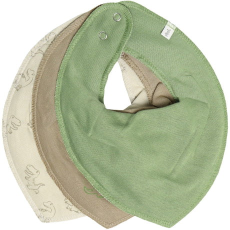 Pippi Silver Mink Bandana Haklapp Boy -Aop (3-Pack)