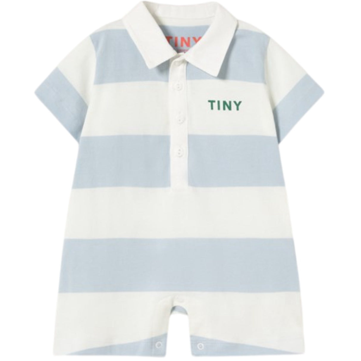 TinyCottons Washed Blue Stripes Stickad Pikétröja One-Piece