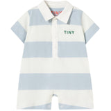 TinyCottons Washed Blue Stripes Stickad Pikétröja One-Piece