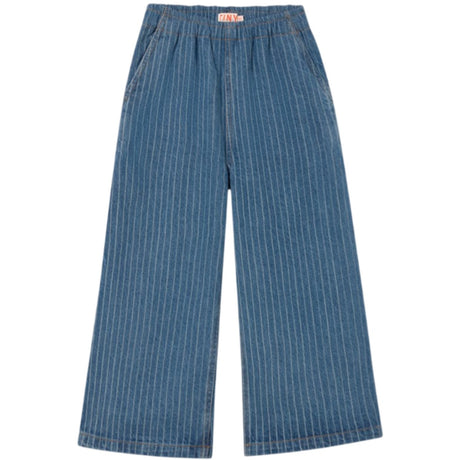 TinyCottons Light Wash Denim Stripes Denim Pant