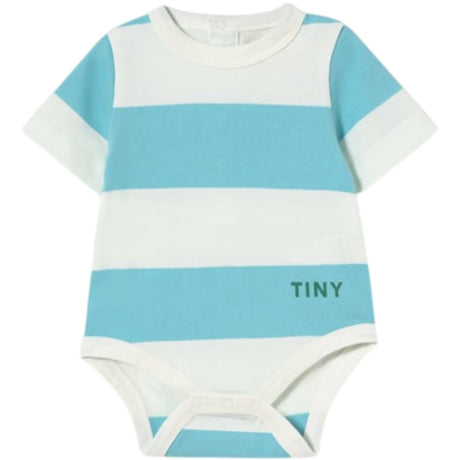 TinyCottons Light Cyan Cyan Stripes Stickad Body