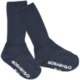 Gobabygo Navy Blue Non Slip Strumpor